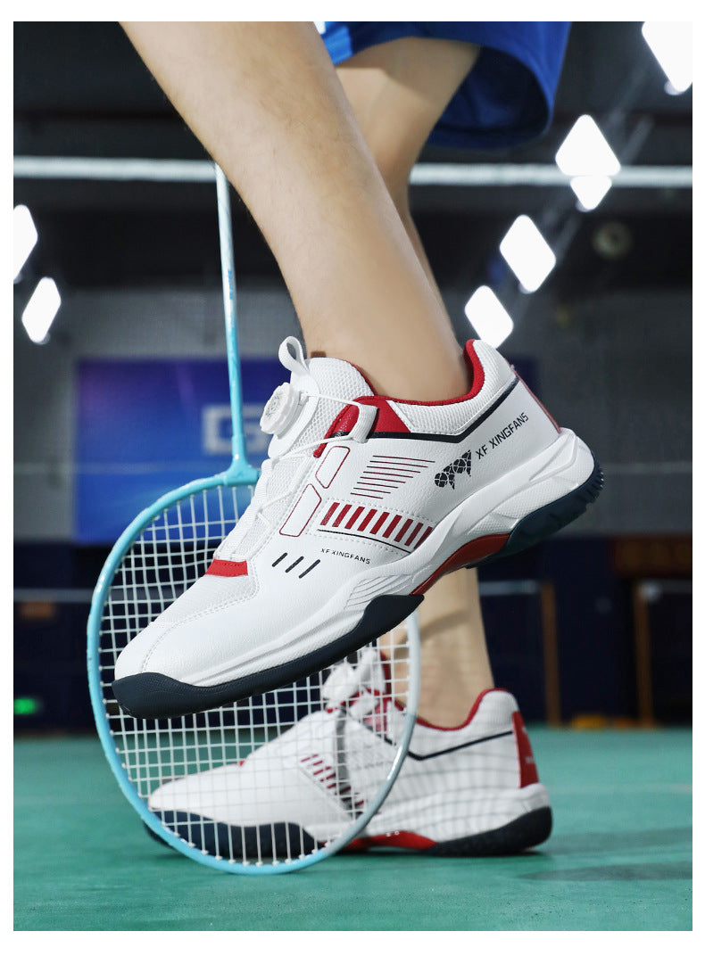 New Large Size Breathable Cushioning Anti-Slip Sneakers Table Tennis Shoes Low-Top Men's Professional Training Badminton Shoes