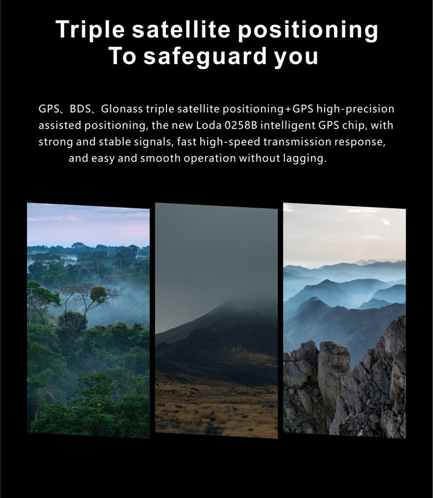 W10 Pro Smart Watch Bluetooth Call True Heart Rate Step Sleep IP68Deep Waterproof GPS Positioning and Three-Proof