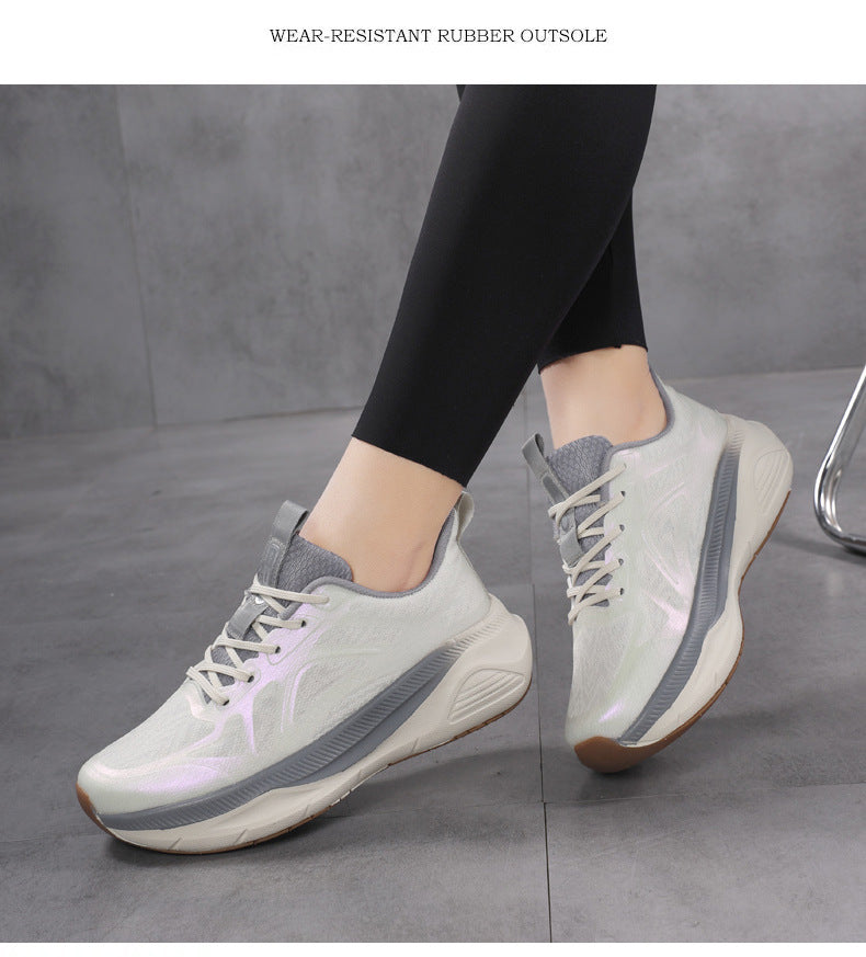 Professional Running Shoes for Men and Women, Spring and Summer New Soft Sole, Lightweight, Shock Absorption, Breathable, Jump Rope, Non-Slip, Marathon Walking Shoes
