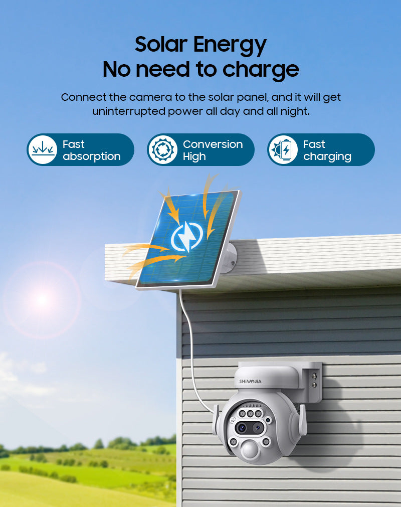 12Zoom6MP HD Garage Camera Outdoor4G Wireless infrared dual-lens remote warning camera