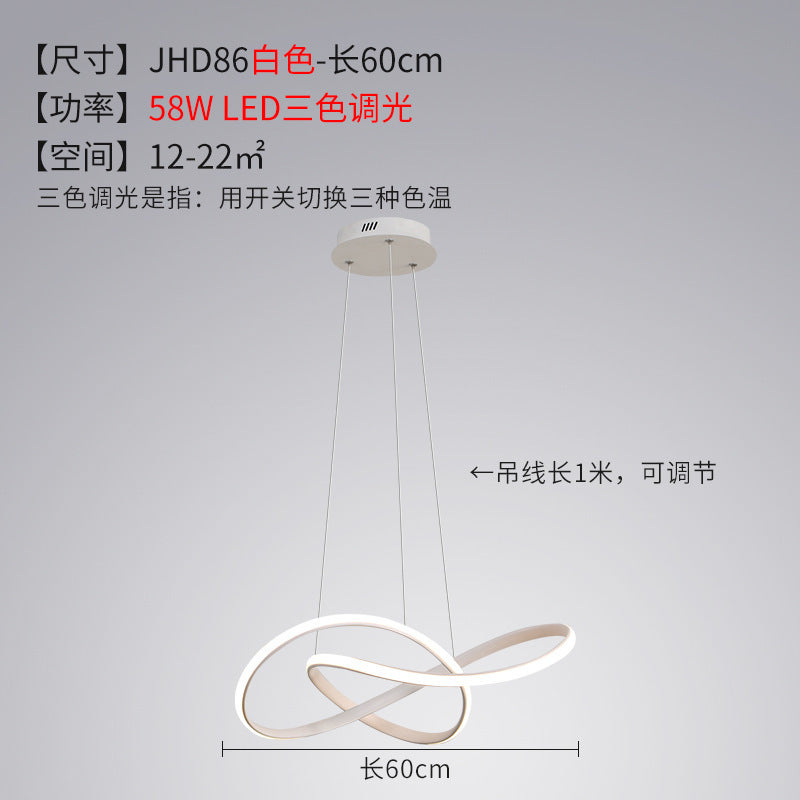 Bedroom Chandelier Internet Celebrity Bar Counter2025Modern Minimalist Dining Room Chandelier New Zhongshan Lighting for Dining Table