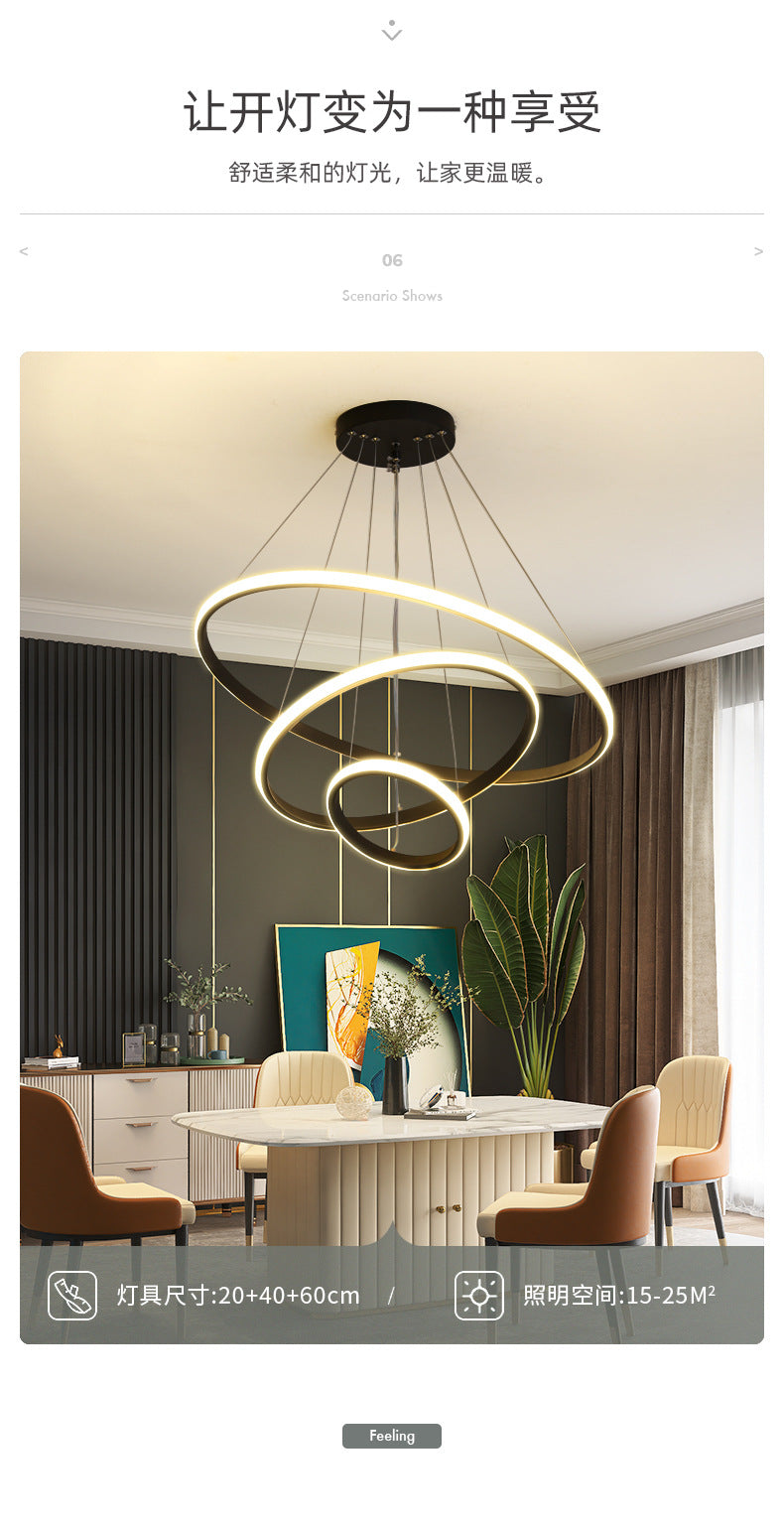 Living Room Pendant Light Modern Minimalist Lighting Internet Celebrity Light Luxury Nordic Lamp Creative Personality Bedroom Bar Counter Dining Room Pendant Light