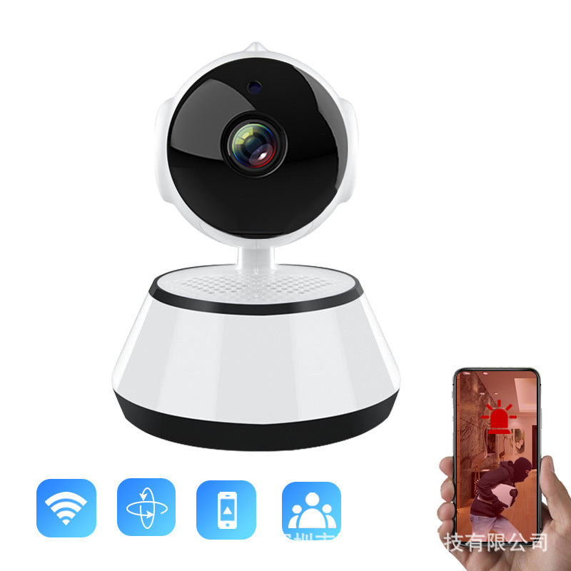 V380Camera Home Wireless Shaking Head Machine Puppy WiFi Monitoring360Night Vision HD Night Vision Enhanced Intelligence