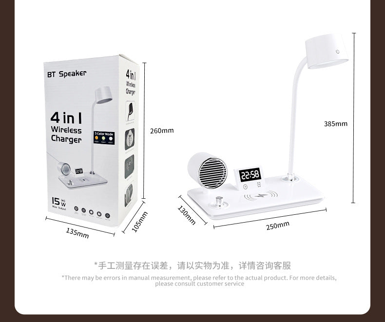 Intelligent Multifunctional Desk Lamp Student Children's Dormitory Study Eye Protection Lamp Bedroom Rechargeable Bedside Lamp Gift Wholesale