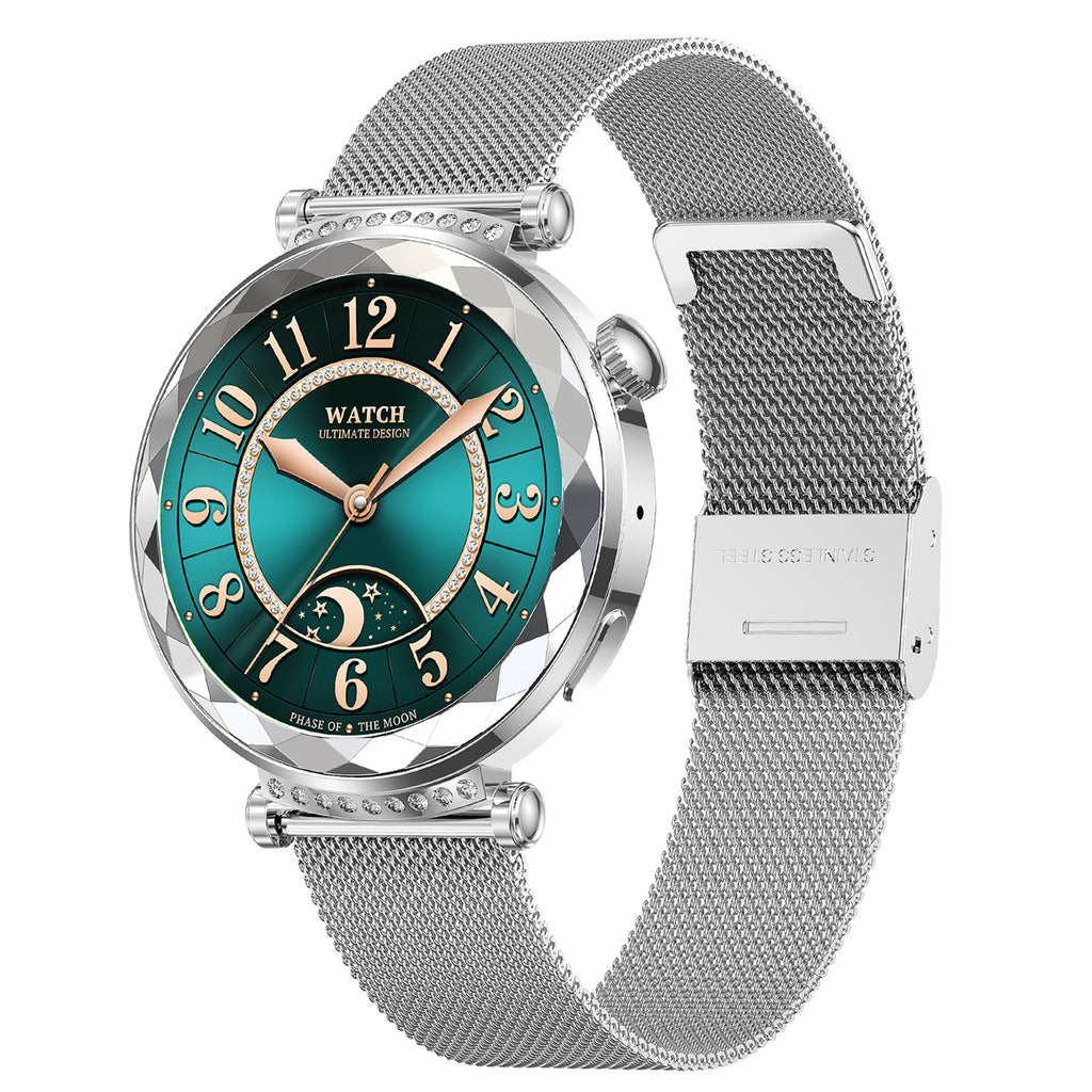 HK88Smart Watch1.19inch Bluetooth Call True Heart Rate Pedometer Sleep Monitor Women's Sports Watch