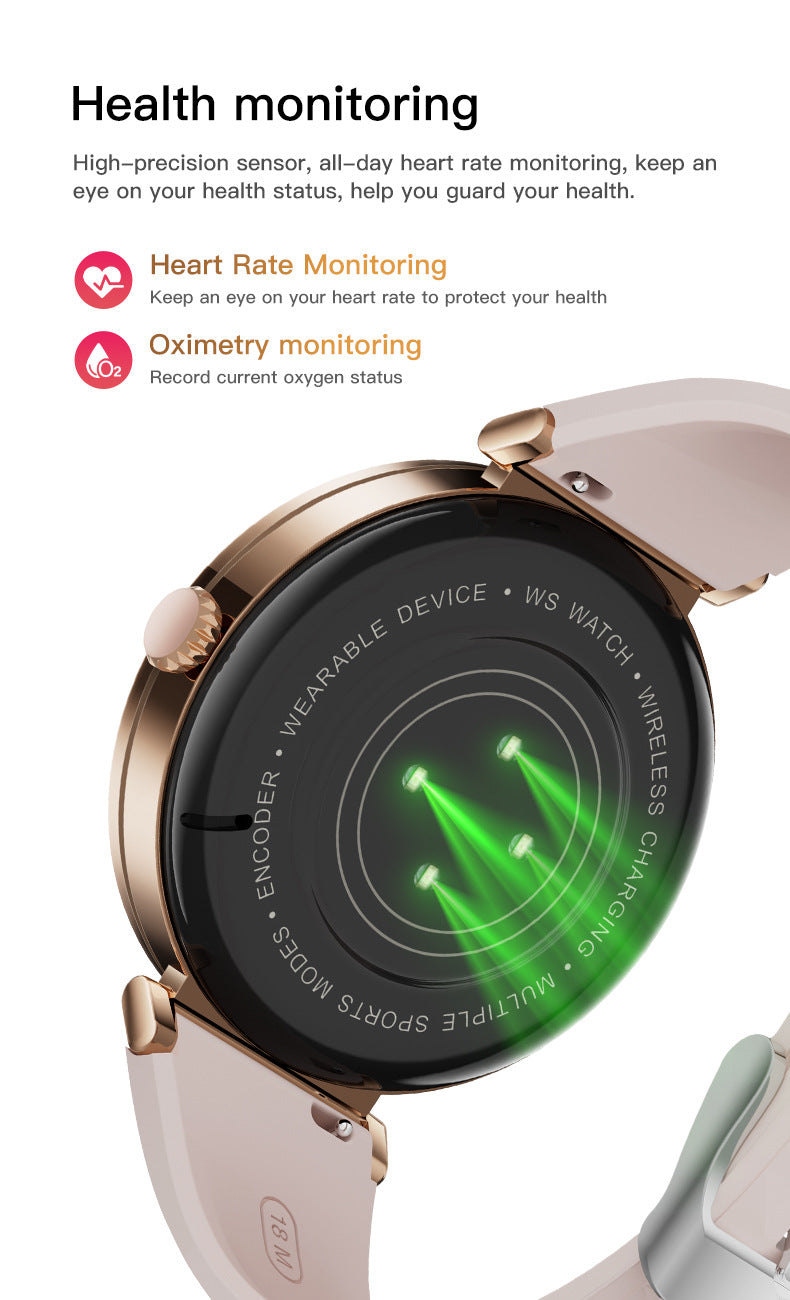 S16Smart Watch1.27inch Bluetooth Call Heart Rate Message Push Sleep Niche Full Diamond Women's Watch