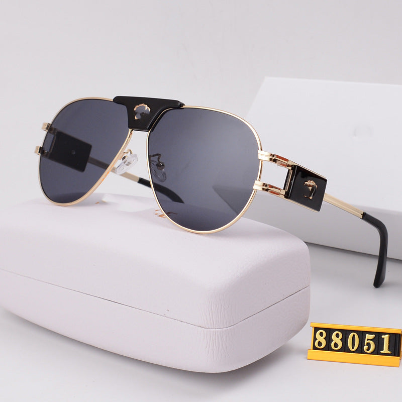 Unisex Toad Sunglasses European and American Style Glasses Beauty Head Sunglasses Internet Celebrity Light Luxury Classic Sunglasses Trendy V88051