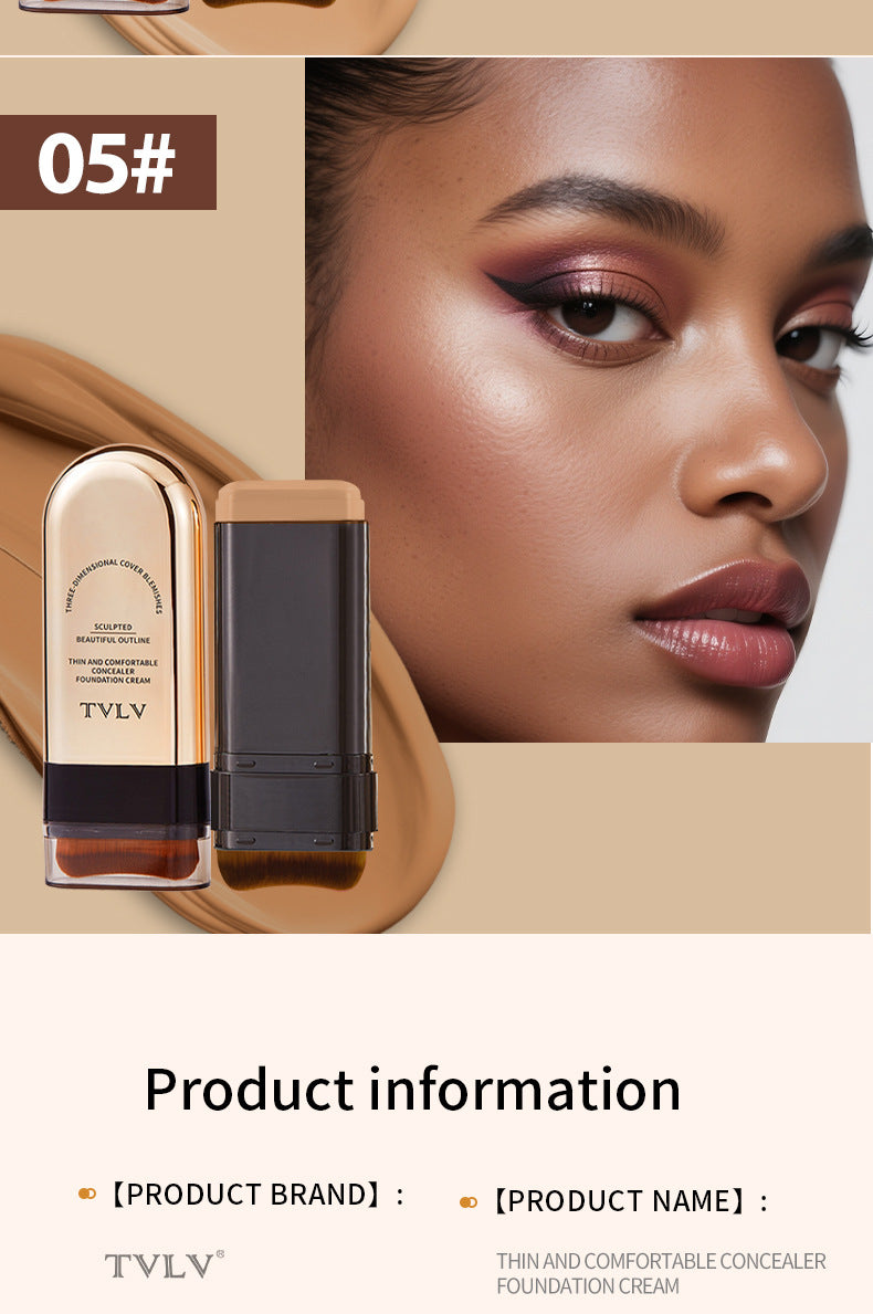 Eraser Double-ended Foundation Cream20g Concealer Moisturizing Long-lasting Makeup Removal Matte Lightweight Foundation