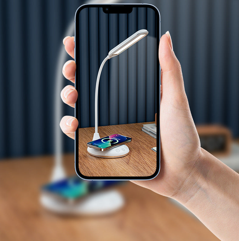 LED Desk Lamp Eye Protection Desk Student Bedroom Home Bedside Lamp Simple Business Desk Lamp Wireless Charging Desk Lamp Wholesale