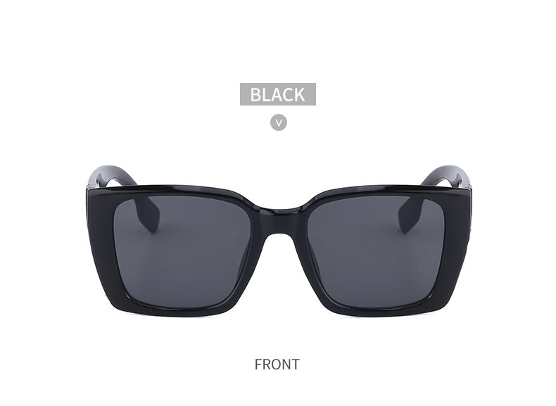 2025New Sunglasses for Women Trendy New European and American Fashion Chain Square Frame Sunglasses for Women Necklace Pendant sunglasses