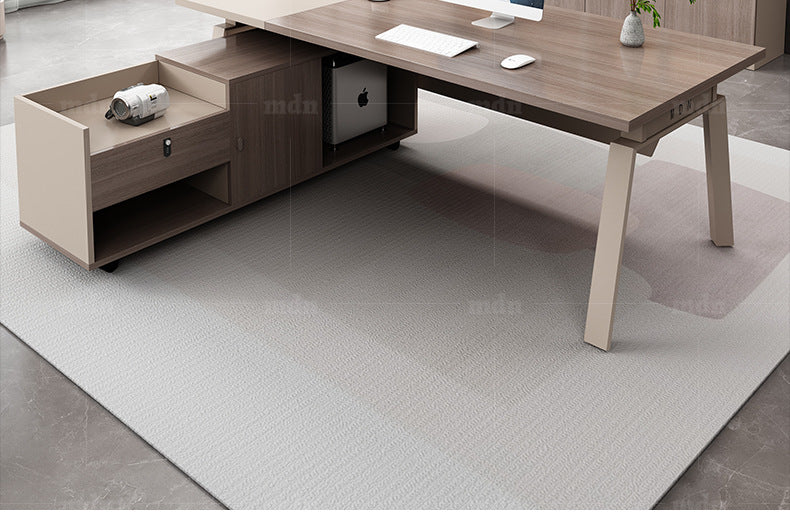 Office Desk Boss Desk and Chair Set Manager Supervisor Light Luxury High-End Office Desk and Chair Set Executive Office Desk