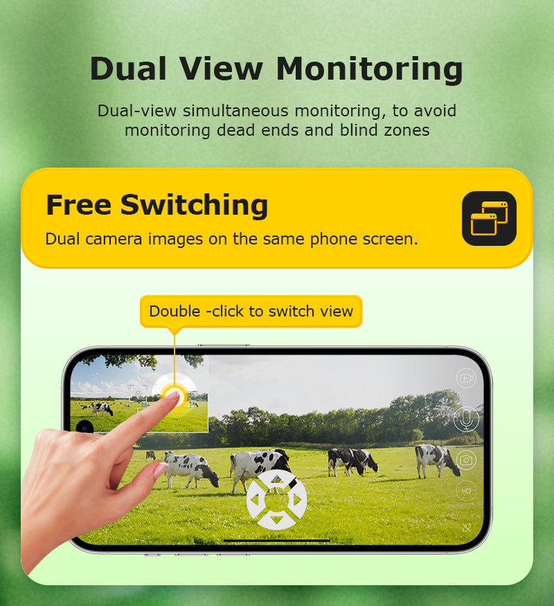 Specially designed for the new bush camouflage pattern4G Solar-powered Camera6MP Hd202x Zoom Surveillance Camera