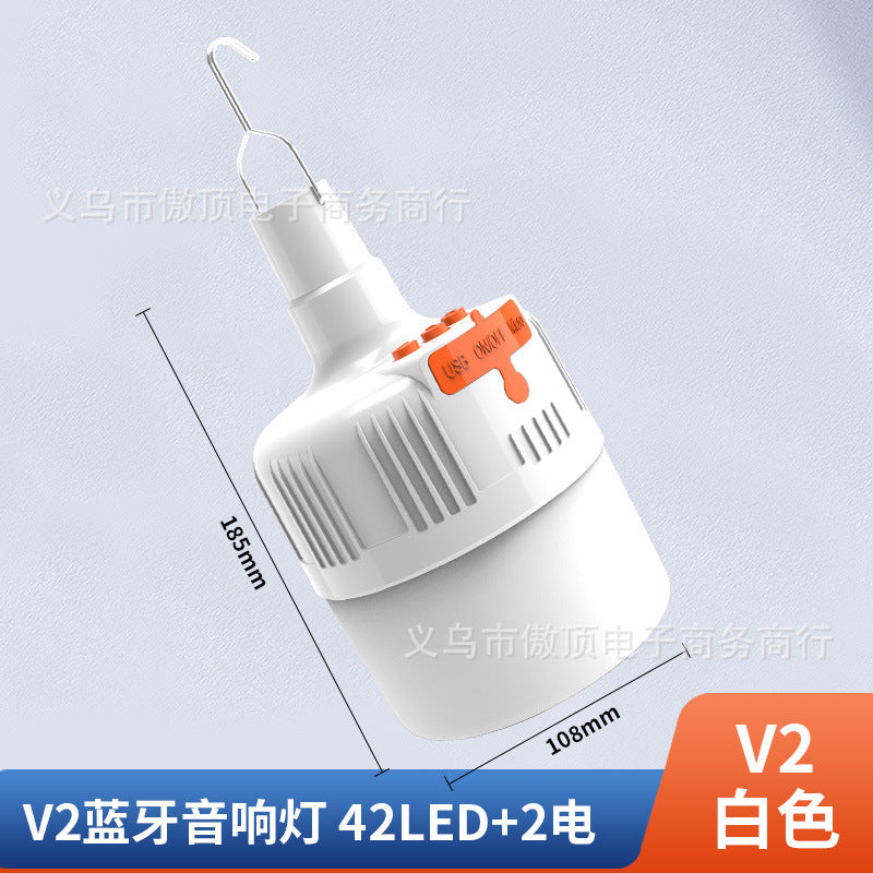 2022New Outdoor Tent Light Bluetooth Speaker Camping Light Camping Light Mobile Phone Emergency Charging Home Lighting