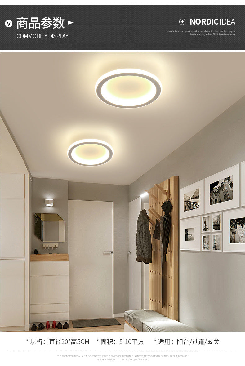 Aisle Light Entryway Hallway Light Iron Art Stair Light Cloakroom led Ceiling lamp balcony lamp Zhongshan lighting fixtures