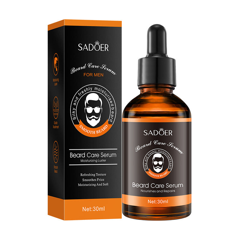 Full English Beard Care Serum SADOER Men's Beard Care Solution30ml  Foreign Trade Wholesale