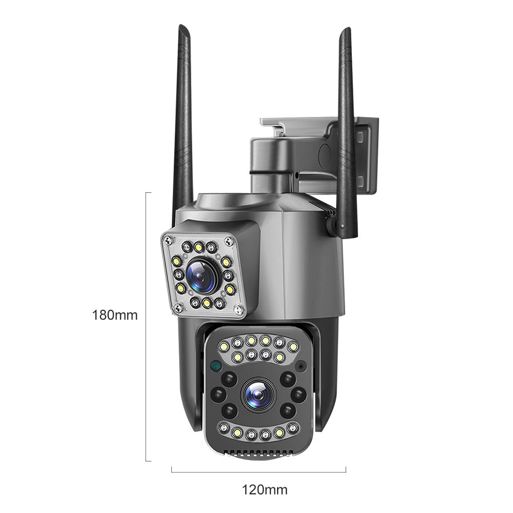 V380Dual-screen wireless surveillance camera for outdoor home use360Degree4G Remote HD Waterproof Dome Camera