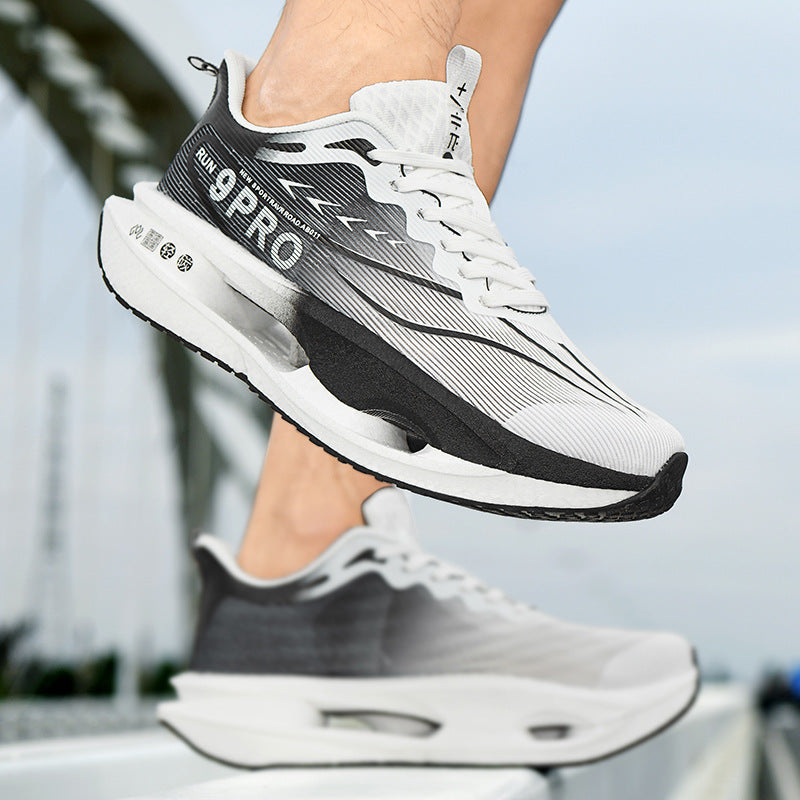 Summer Red Rabbit9PRO New Popcorn Carbon Plate Hollow Running Shoes Breathable Jacquard Comfortable Casual Sports Shoes