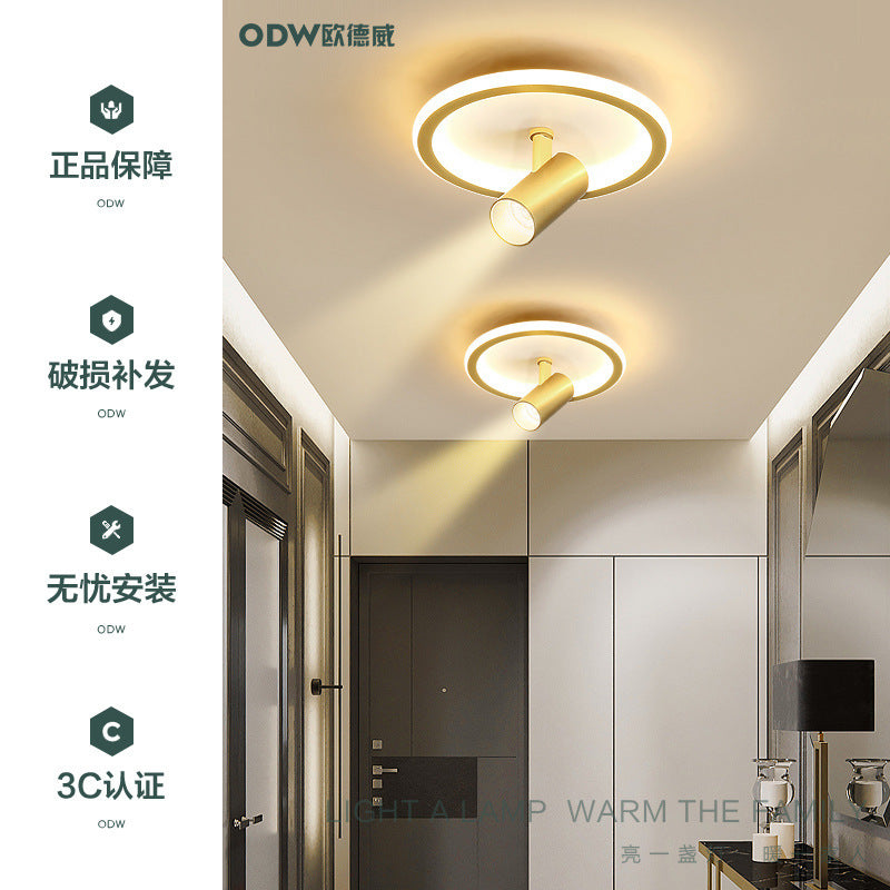 Aisle Light with Spotlight Corridor Light Entryway Staircase Cloakroom Balcony Light Luxury Internet Celebrity Ceiling Light led