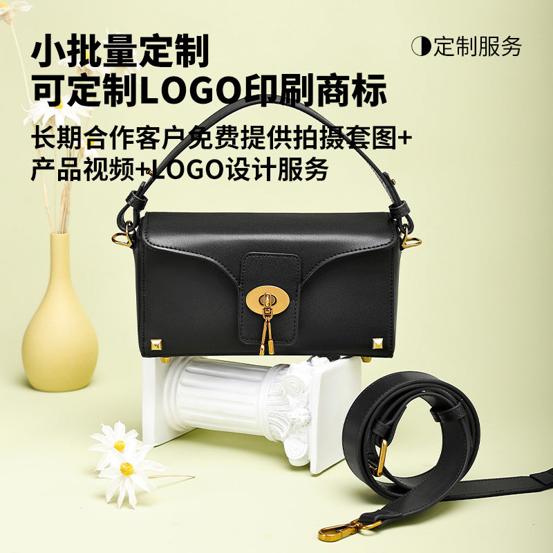 High-Quality Fashion Women's Bag Single Shoulder Bag Versatile Niche Crossbody Bag European and American Light Luxury Handbag Birthday Gift