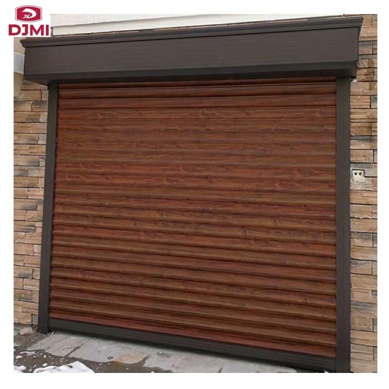 Professional Roll up Aluminum Panel Overhead Door Wood Garage Door