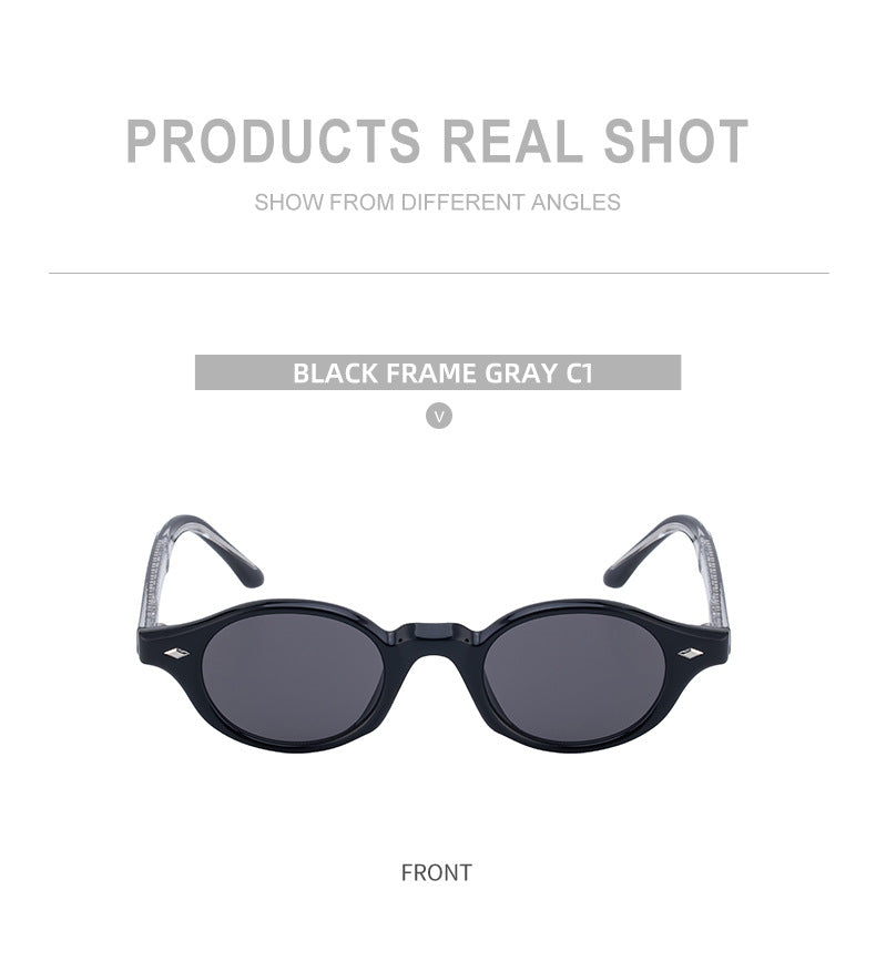 2025New European and American Round Small Frame Sunglasses for Women, Simple and Stylish Sun Protection Sunglasses for Women Wholesale shades