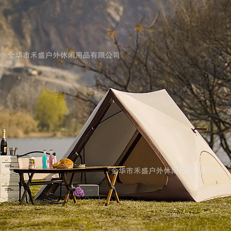 Beach Tent Portable Outdoor Camping Triangle Tent Automatic Quick Open Beach Tent Sun Protection Beach Tent
