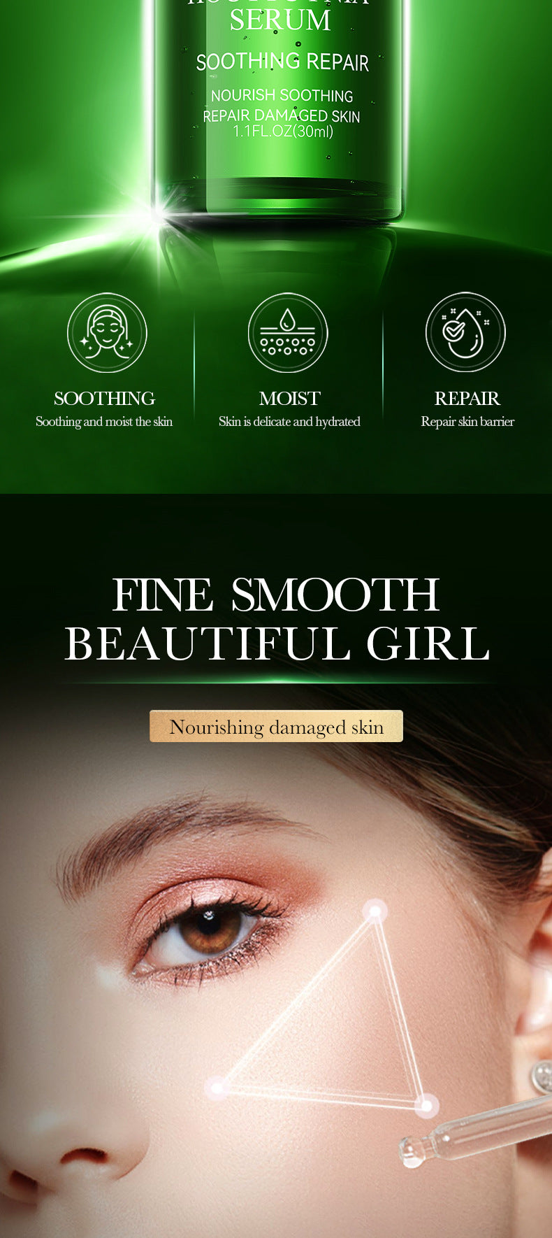 Houttuynia Cordata Essence30ml SADOER Hydrating, rejuvenating, moisturizing, and nourishing cross-border wholesale