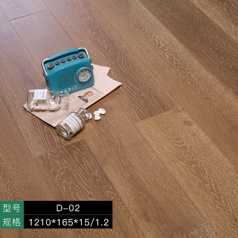 In stock wholesale Door-to-Door Installation Oak Multi-layer Small Knot Locking Solid Wood Flooring Eco-friendly Underfloor Heating Composite Flooring