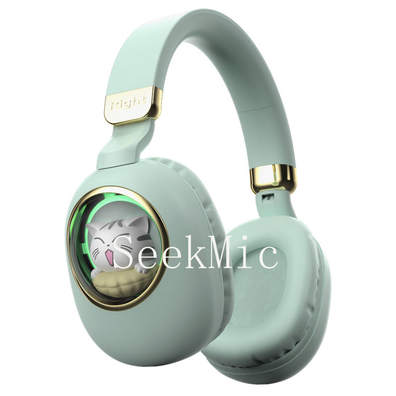 Wireless Headset Bluetooth Earphones Long Battery Life Student Children Cute Cartoon Gaming Headset