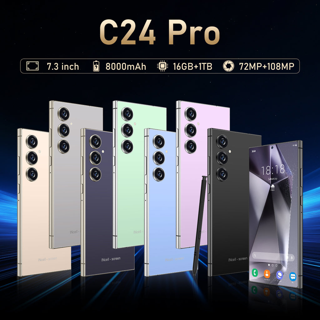 2025Exclusive Supply C24 Pro Large Screen Smartphone16+1T Android Phone Source Factory(Popular)