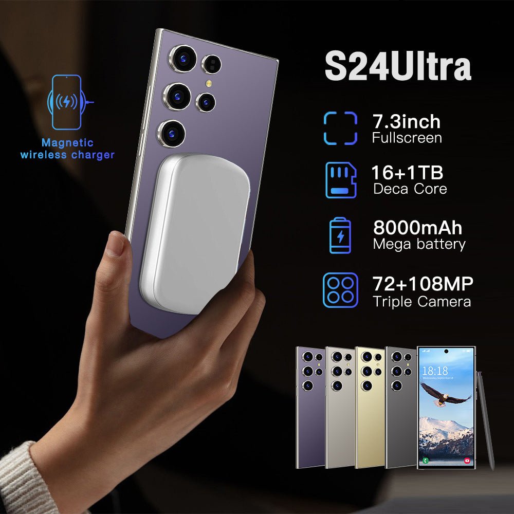 Globally Exclusive for Smartphones S24 Ultra Android Large Screen16+1T Factory Direct Price(Popular)