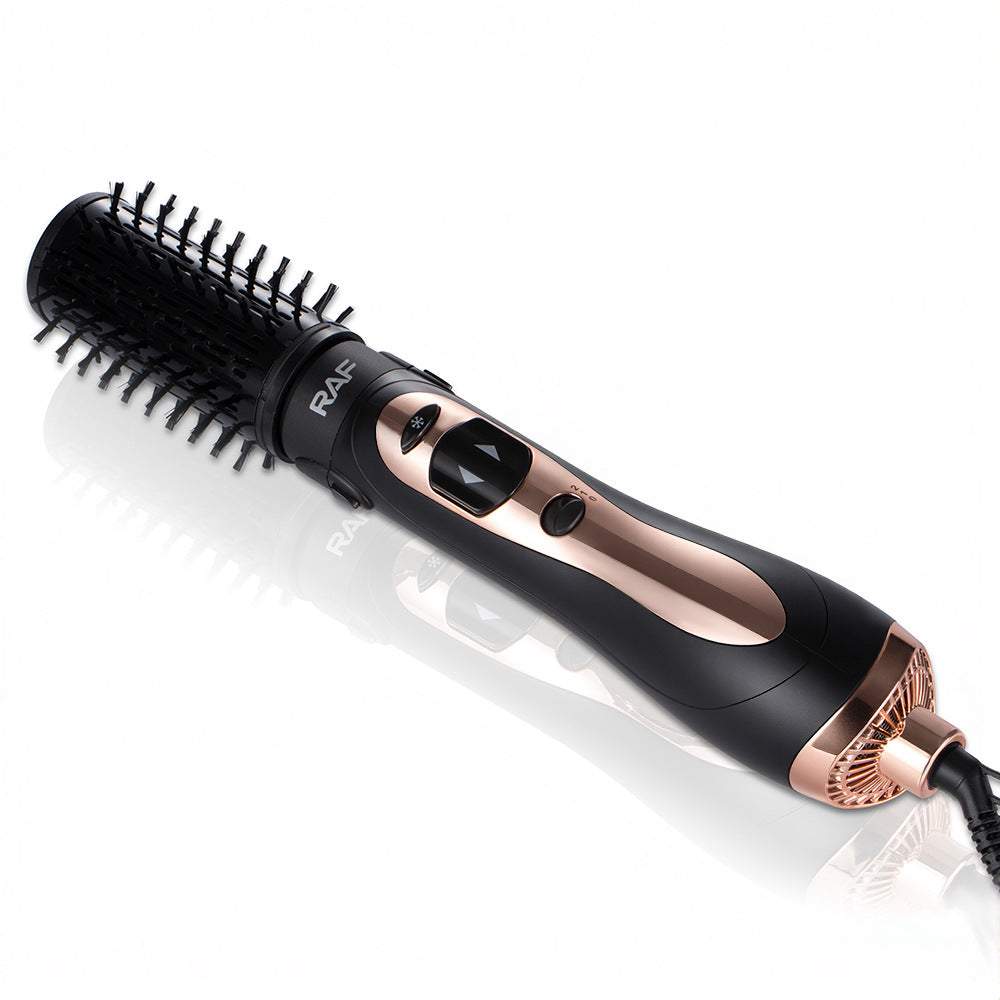 RAF EU Standard Curling and Straightening Dual-use Hair Styling 2-in-1 Hot Air Brush Automatic Curling Iron Electric Hair Dryer