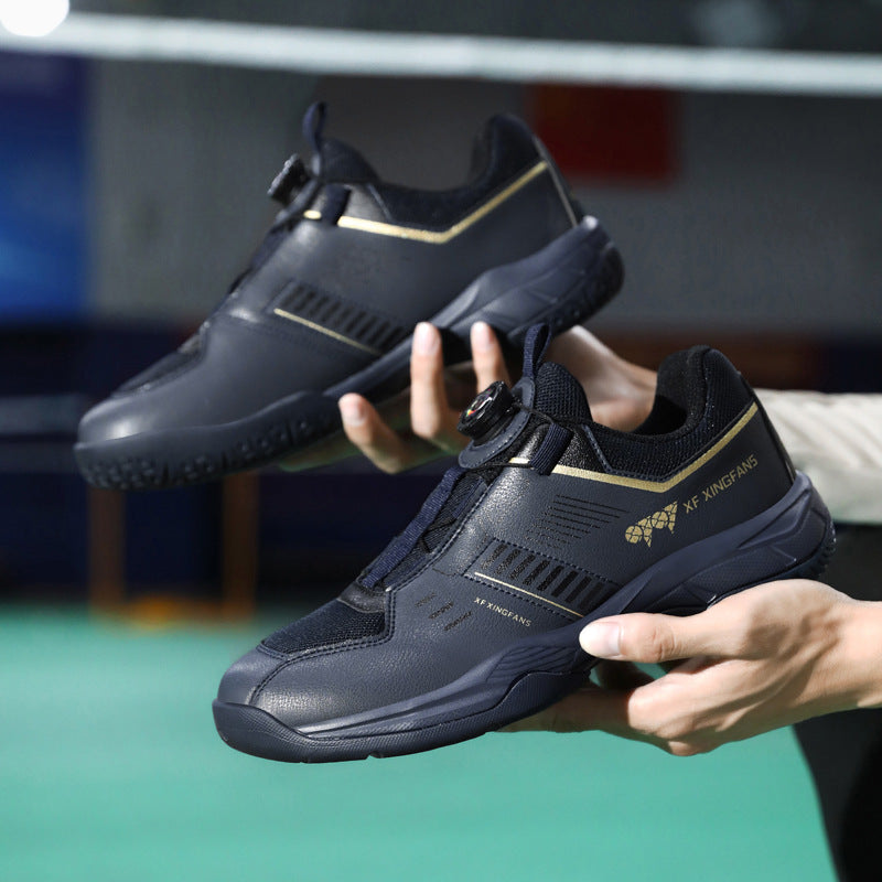 New Large Size Breathable Cushioning Anti-Slip Sneakers Table Tennis Shoes Low-Top Men's Professional Training Badminton Shoes