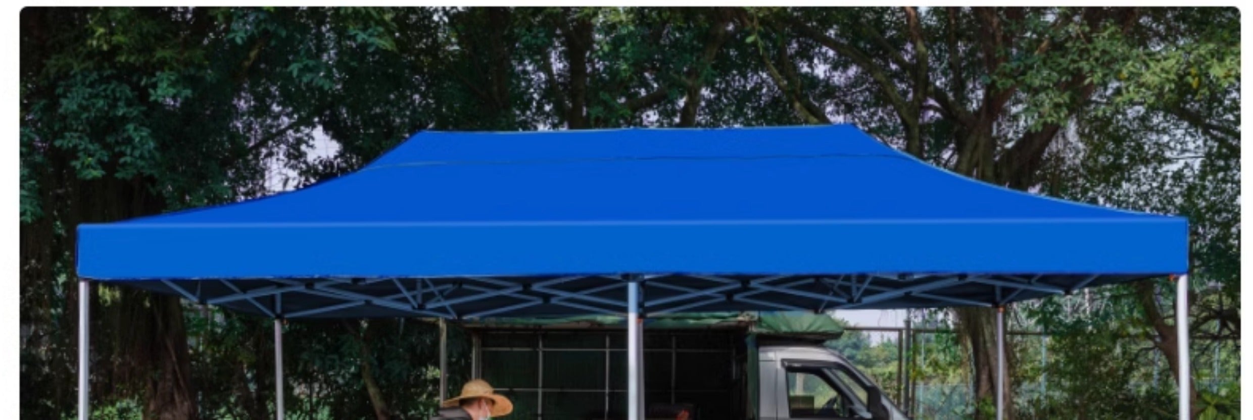 Four-Corner Rainproof Tent Four-Leg Rain Shelter Outdoor Advertising Exhibition Stall Use Sunshade Rain Cover Retractable Folding Canopy