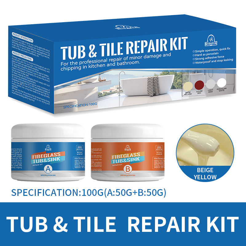 QIDAXIA Ceramic Repair Paste Household Marble Bathtub Wash Basin Bonding Glue Tile Repair Glue