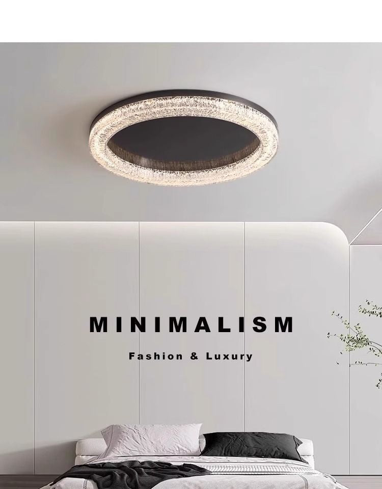 Italian Minimalist Living Room Bedroom Main Light Modern Simple Round Light Luxury High-end Bedroom Eye Protection Ceiling Light