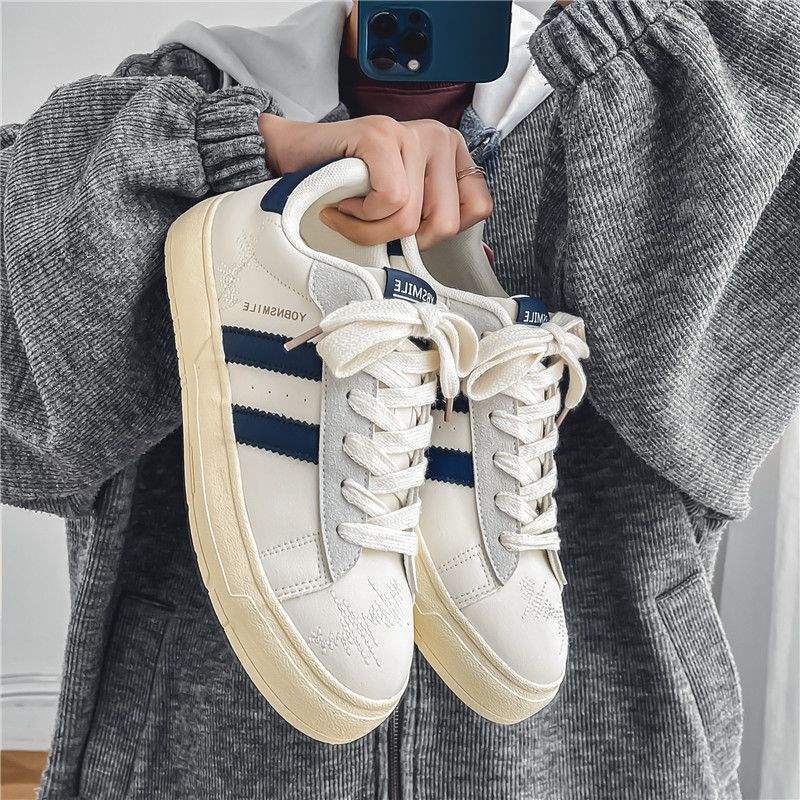 Men's Trendy Shoes2025New American Retro Niche Casual Sneakers ins Internet Celebrity Versatile White Sneakers