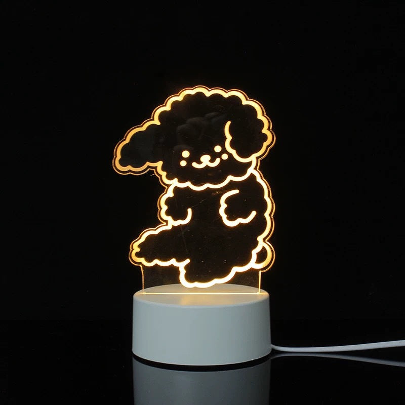 3D Night Light Acrylic Colorful Touch Remote Control Atmosphere Light Wholesale Dropshipping Creative Small Gift Factory