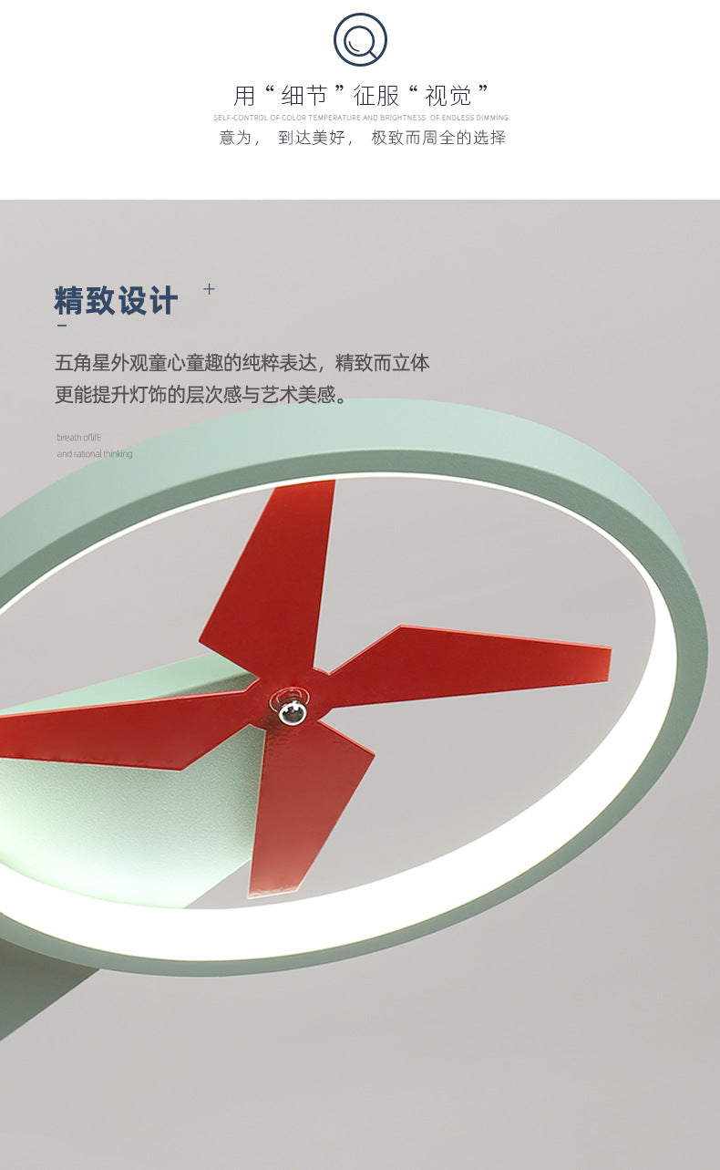 Airplane Lamp Children's Room Lamp Modern Simple Boy's Bedroom Lamp Creative Energy-saving Eye Protection led Wholesale Ceiling Lights