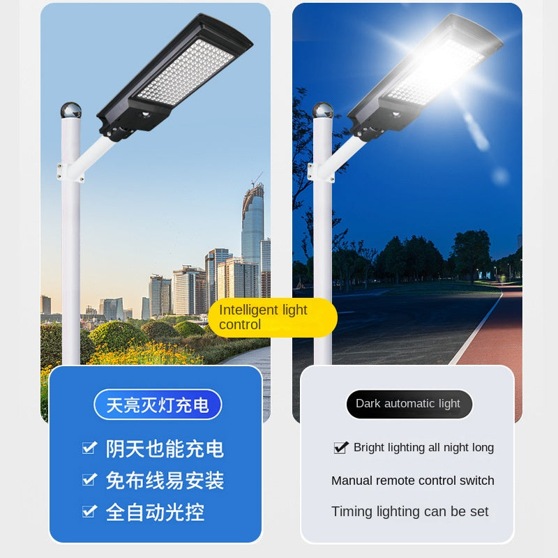Wholesale Integrated LED Solar Street Light Human Induction New Rural Household Outdoor Garden Lamp ABS Body IP65 for Road