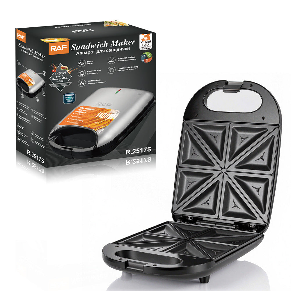 RAF European Standard Household Dual Multifunctional Toast Waffle Breakfast Machine Heating Sandwich Maker2517