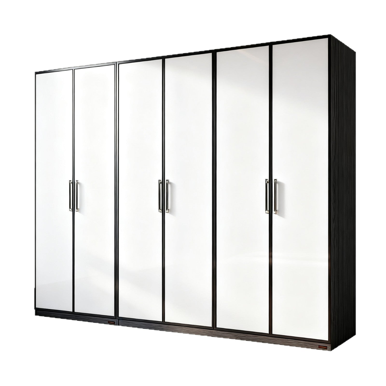 Custom Aluminum Alloy Combination Wardrobe with Top Cabinet Modern Simple Light Luxury Bedroom Home Storage Finished Wardrobe Factory