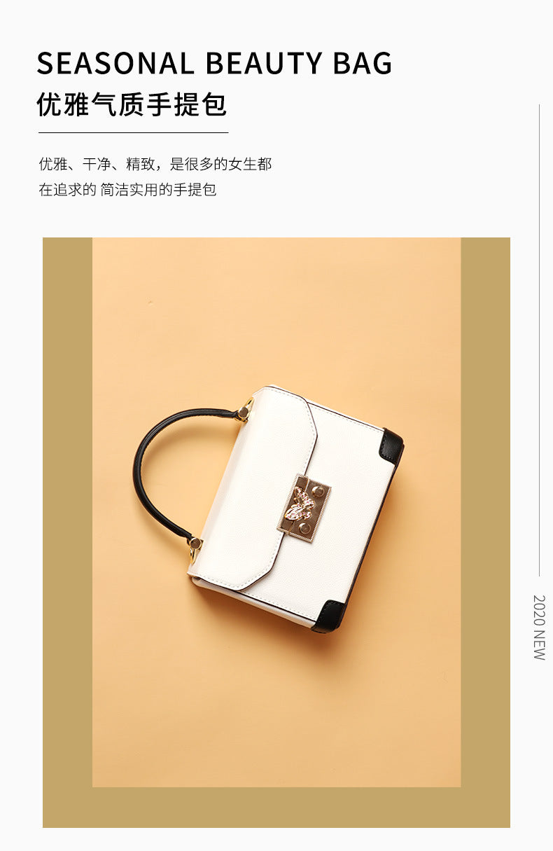 2024New Women's Small Square Bag Fashion Simple Shoulder Crossbody Bag Chain Bag Direct from Manufacturer