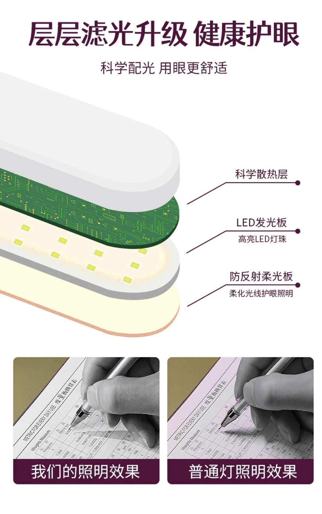 Customized Eye Protection Desk Lamp Wireless Mobile Phone Charging Reading Lamp usb Smart Folding Desk Lamp ins Wholesale Study Desk Lamp