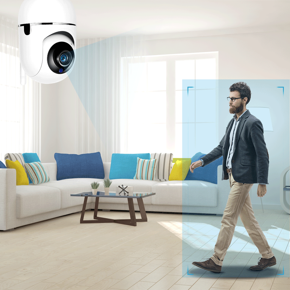 HD Smart Camera Minion Gimbal Remote Shaking Head Camera Home Wireless WiFi Monitor