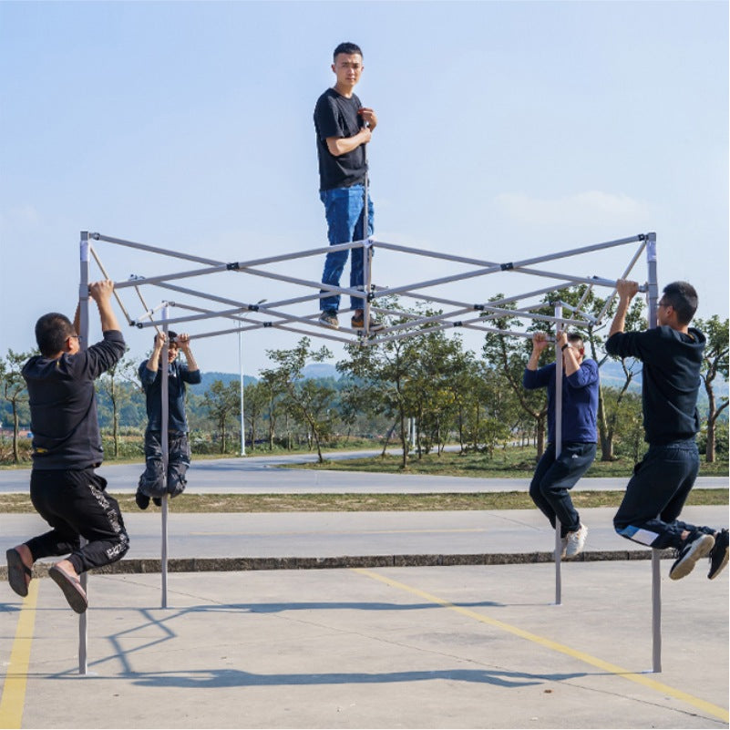 Outdoor Rain Shelter Advertising Tent Folding Telescopic Four-Corner Rain Shelter Sunshade Umbrella Direct from Manufacturer