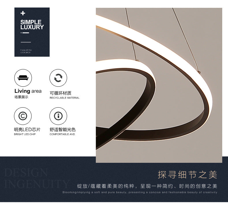 Northern Europe led Restaurant Chandelier Modern Minimalist Bar Table Lamp Bedroom Room Lamp Dining Room Unique2025New Lamps