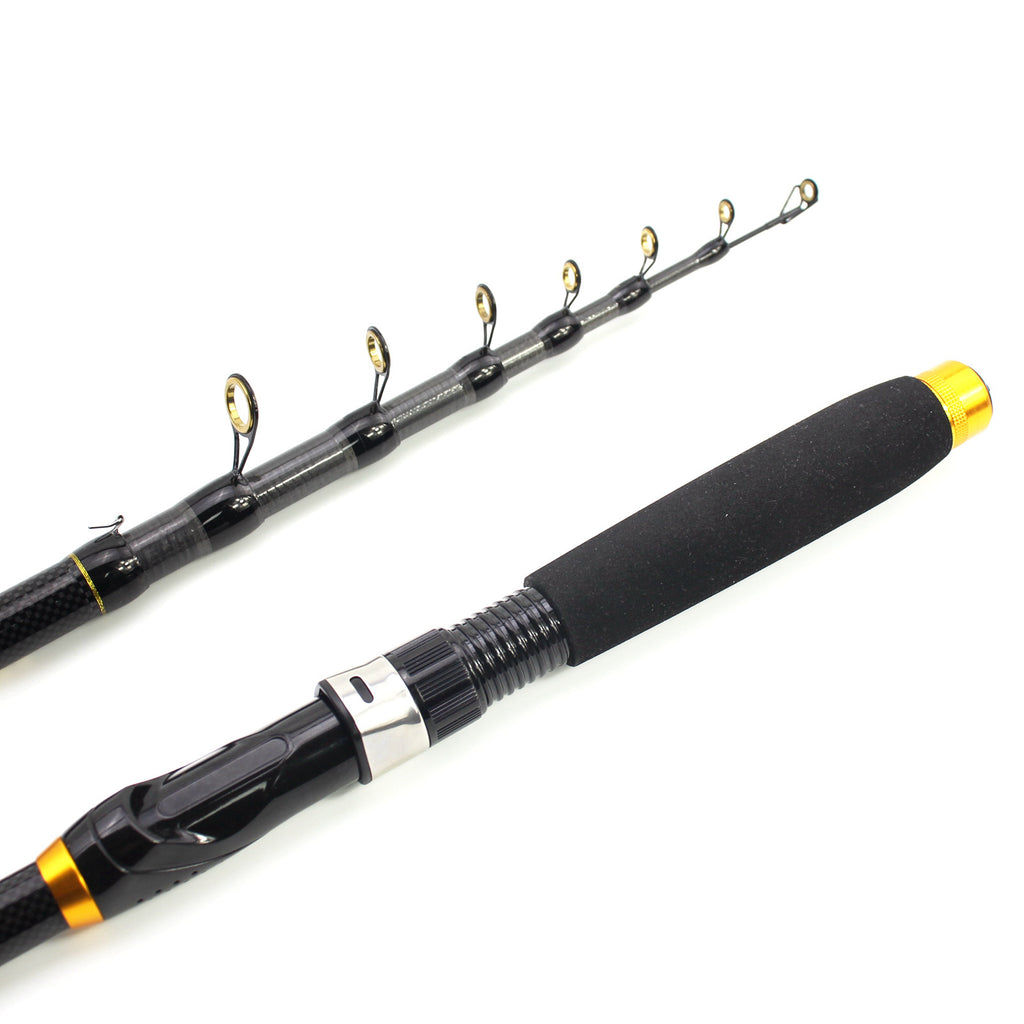 Portable Ultra-Short Small Sea Rod Carbon Fiber Telescopic Lure Rod Mini Long Cast Snakehead Carp Rod FBA