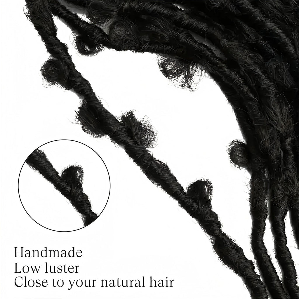 European and American Cross-Border Butterfly Curly Synthetic Full Lace Butterfly Curly Headband Butterfly Locs Full Lace Headpiece