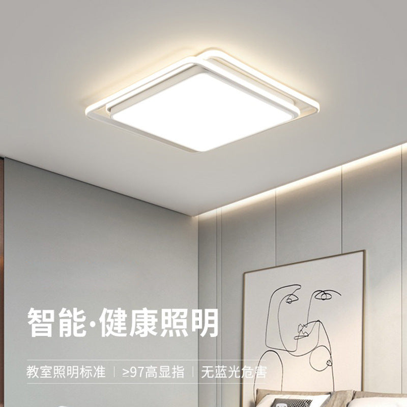 Light Luxury Nordic Ceiling Light for Living Room, Simple Modern Elegant Rectangular Creative Home Hall Master Bedroom Lighting